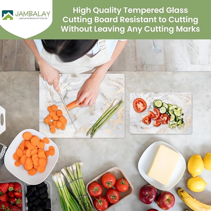 JAMBALAY Tempered Glass Cutting Boards - Image 4