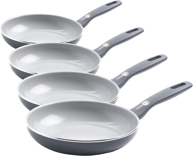 GreenPan Dover Healthy Ceramic Nonstick, Dishwasher Safe, Comfort Grip Handle by GreenPan