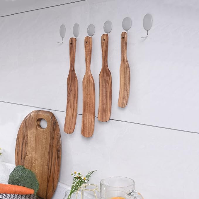 Spurtle Set, Wooden Spurtle Set of 5, Wooden Spoons - Image 7
