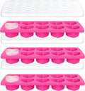 Ice Cube Tray with Lid – 3 Pack 2 Tbsp Ice Trays by Bandiction