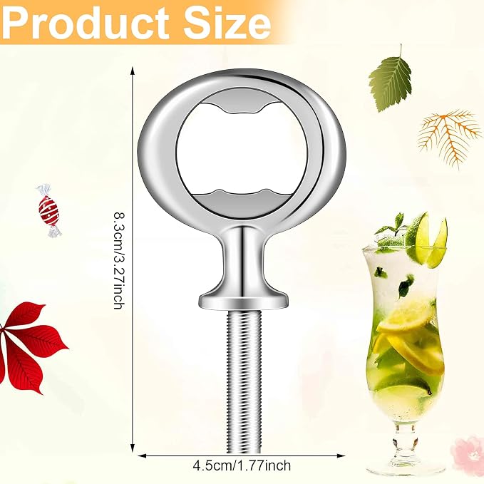Cunhill 15 Pcs Metal Bottle Opener Blank Bulk Bottle Opener Inserts Parts - Image 2