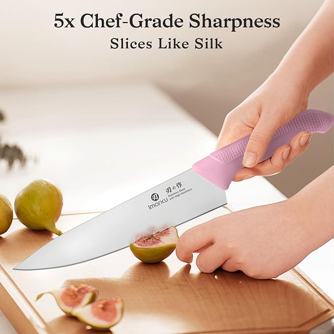 imarku Pink Kitchen Knife Set - Image 3