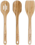 Chef Pomodoro Bamboo Cooking Utensils 3-Piece Set, Large 12.5-Inch Wooden by ChefPomodoro