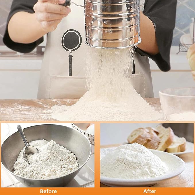 HULISEN Pastry Cutter, Dough Blender, 3 Cup Flour Sifter and Biscuit Cutter - Image 4