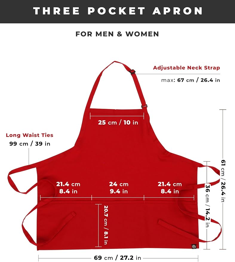 Chef Works Unisex Three Pocket Apron - Image 8
