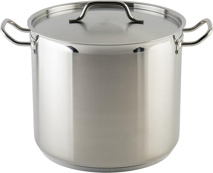 Winware Stainless 20-Quart Steel Stock Pot by Winco