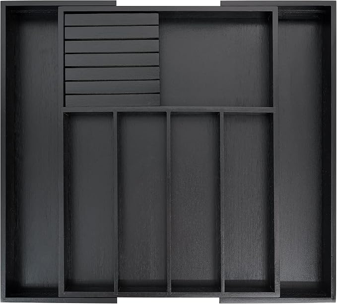 VaeFae Bamboo Silverware Drawer Organizer Kitchen, Expandable Utensil Organizer by VaeFaeDirect