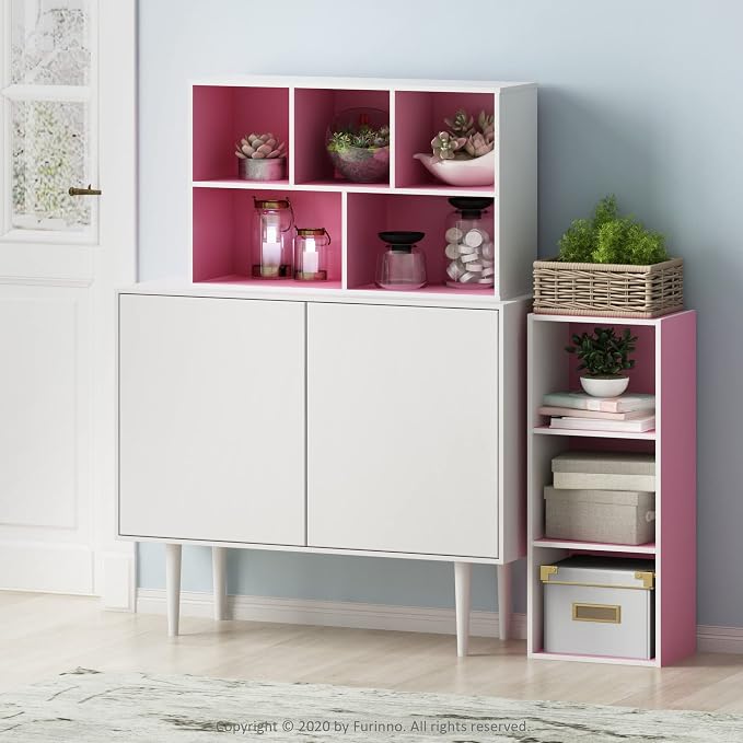 Furinno LUDER Book Shelf, 3-Cube Bookshelf, Bookcase - Image 2