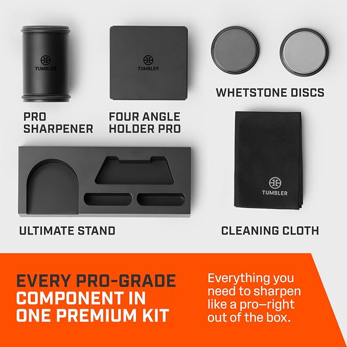 Tumbler Pro Black Rolling Knife Sharpener™ Starter Set - Image 3