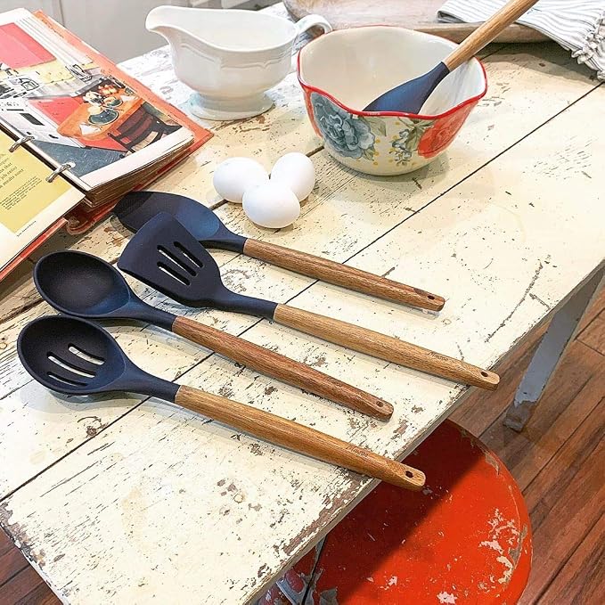 Non-Stick Silicone Kitchen Utensils Set - Image 6