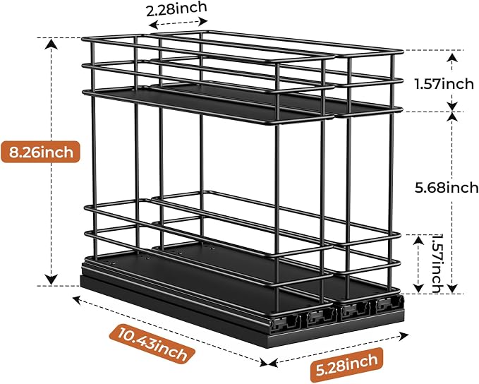 Mystozer Pull Out Spice Rack Organizer - Image 3