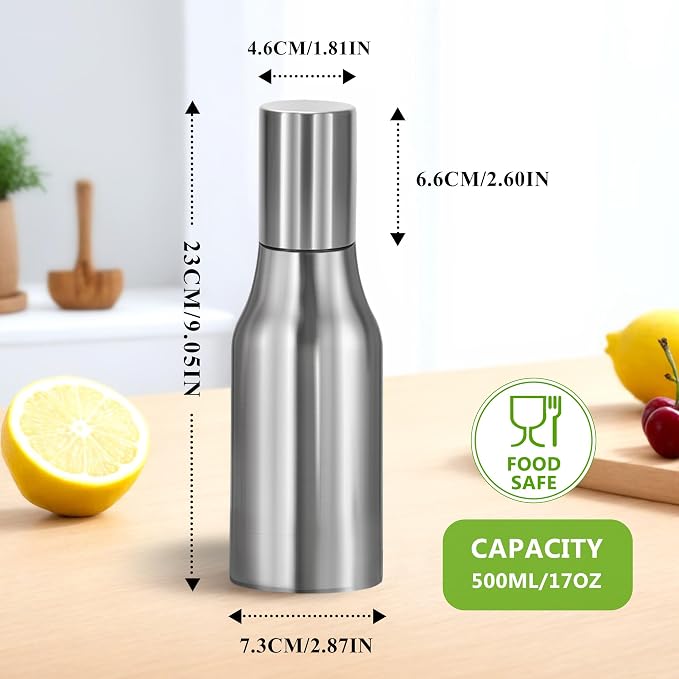 Stainless Steel Oil Dispenser Bottle - Image 3