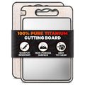 Double Sided Metal Cutting Board Titanium 14.3"x9.8" by TheLittleGreenChange