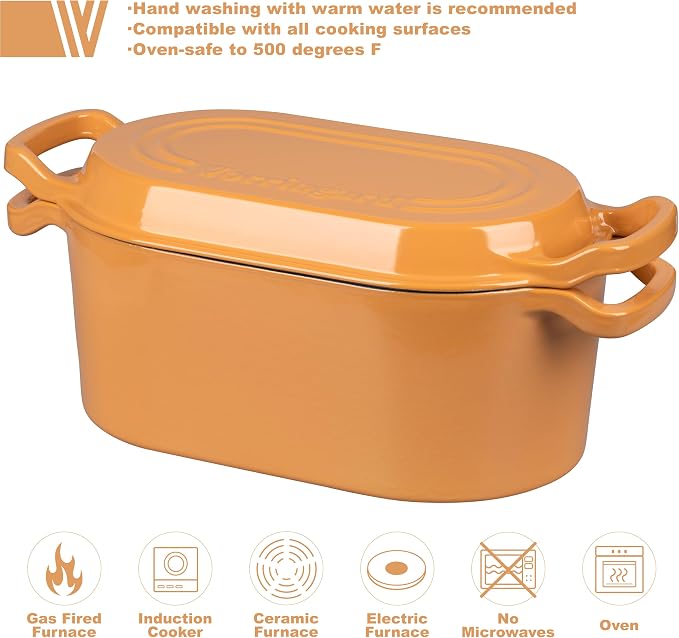 VORRINGARD Oval Dutch Oven Pot - Image 3
