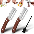 2PCS Multifunctional Vegetable Peeler, Upgrade 3-in-1 Wooden Handle Peelers by Unknown