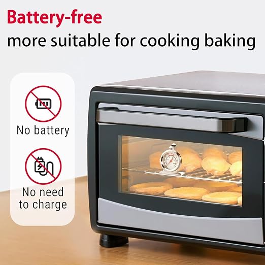 CloudHand Oven Thermometer 50-300°C/100-600°F Electric/Gas Oven Temperature - Image 5