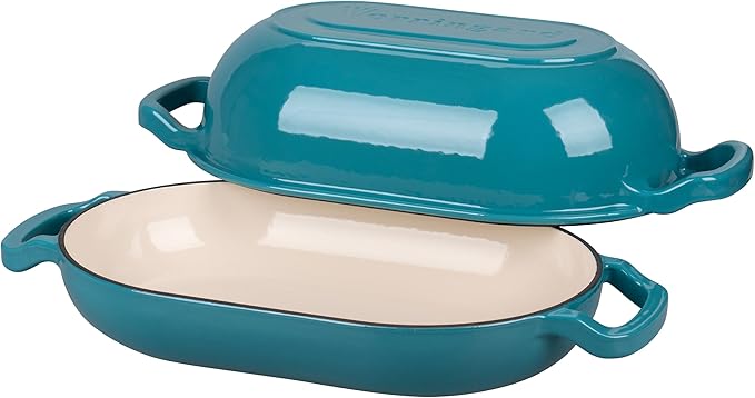 VORRINGARD Enameled Cast Iron Sourdough Bread Oven, Dutch Oven, Loaf Cast Iron - Image 5