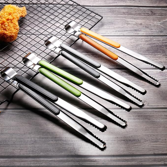 4pcs Stainless Steel Kitchen Tongs, Serving Tongs - Image 3