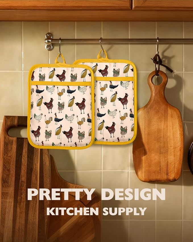 Slohif Silcone Chicken Pot Holders - Image 5