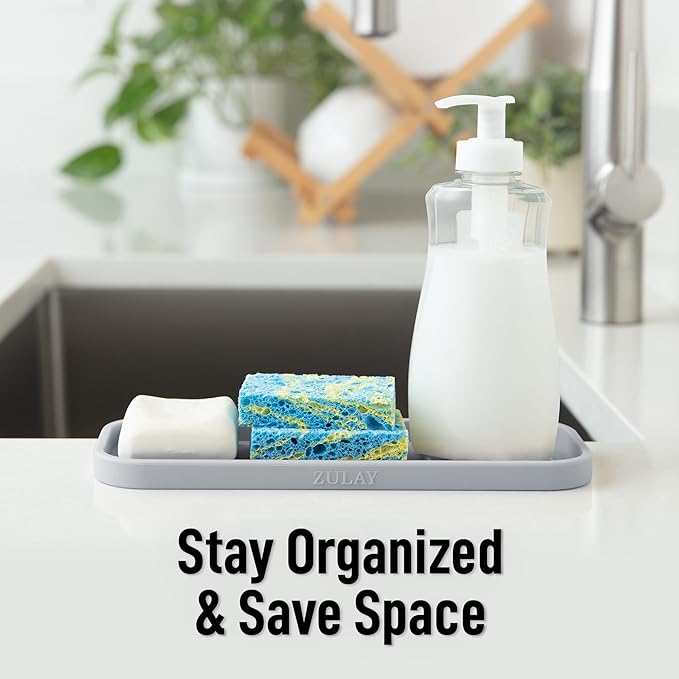 Zulay Kitchen Sponge Holder for Kitchen Sink - Image 6