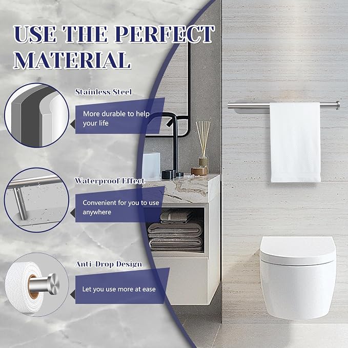 Paper Towel Holder, Self Adhesive or Drilling Paper Towel Holder Under Cabinet - Image 3