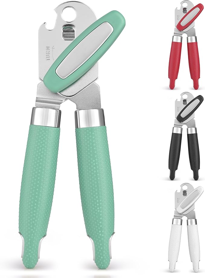 Zulay Kitchen Heavy Duty Stainless Steel Can Opener – Manual Can & Bottle Opener by ZulayKitchen