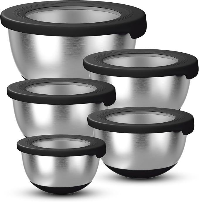 KITEISCAT Stainless Steel Mixing Bowls by KITEISCAT