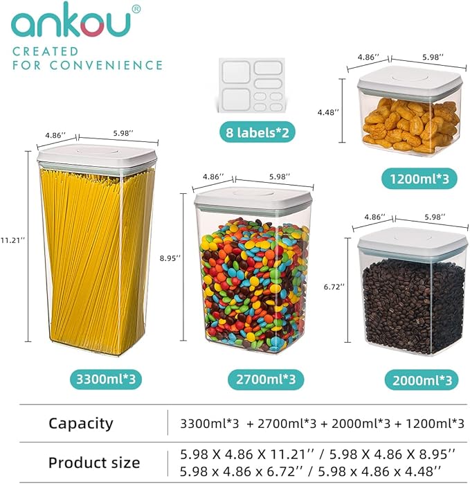 Ankou Pop Airtight Food Storage Containers - Image 6