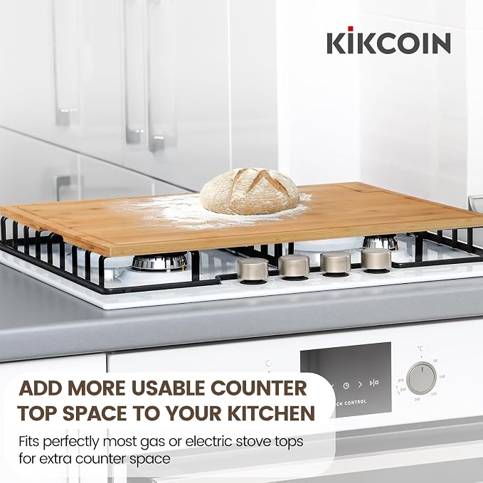Kikcoin Bamboo Cutting Boards for Kitchen, 3XLarge Wood Cutting Board - Image 7