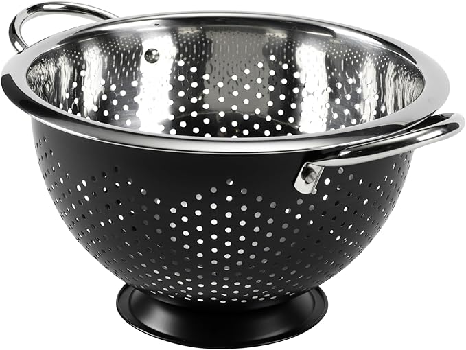 GoodCook Gourmet Colander, 5qt capacity, Stainless Steel - Image 4