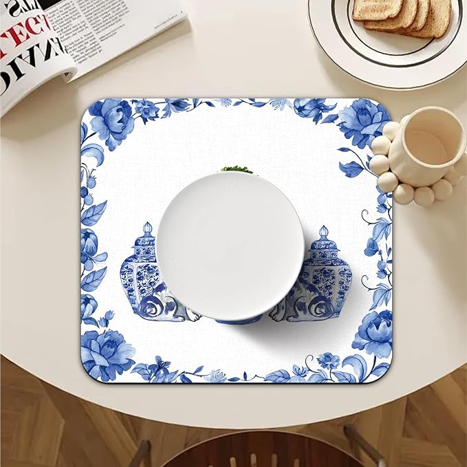 Chinoiserie Dish Drying Mat - Image 5