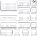 Manalete Drawer Organizers Set of 15, 4 Sizes Clear Plastic Drawer Organizers by Manelete