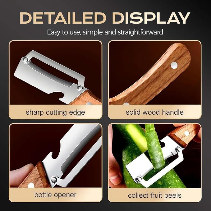 2Pcs Multifunctional Vegetable Peeler - Image 3