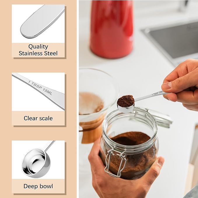 1PCS 1tbsp Single Measuring Spoon, Stainless Steel Individual Teaspoon - Image 3