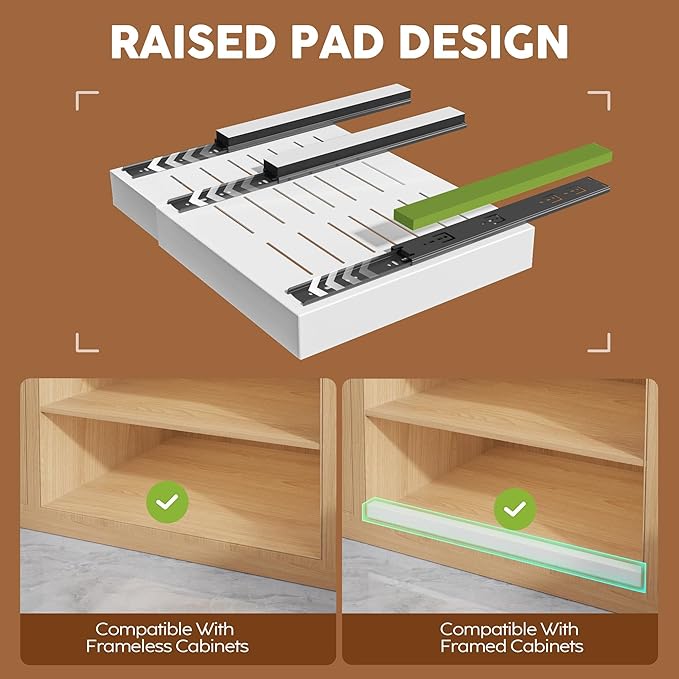 Seinloes 6Pack Expandable Pull Out Cabinet Organizer 21"Deep - Image 2