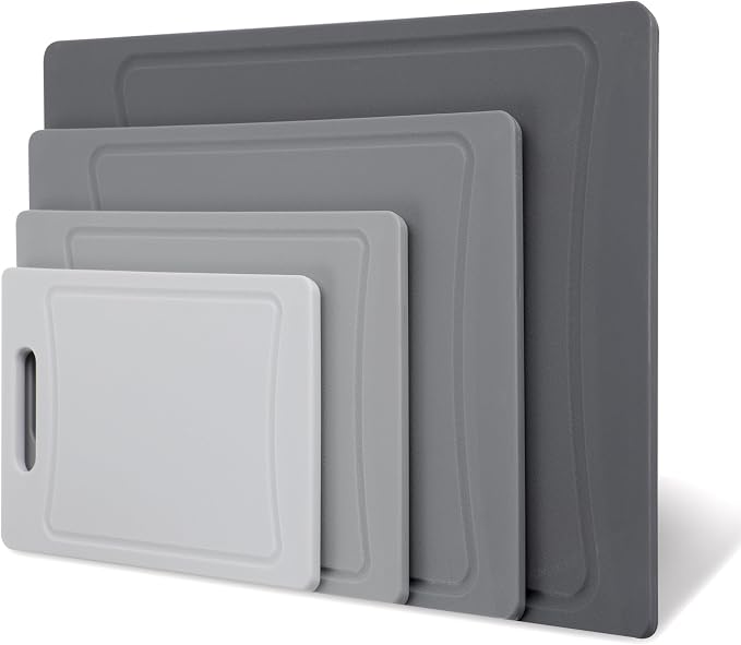 COOK WITH COLOR Non-Slip Cutting Board Set – Kitchen Essentials with Easy Grip - Image 8