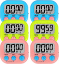 ZILLEEN 6 Pack Kitchen Timers for Cooking Digital Classroom Timers for Teachers by ZILLEEN