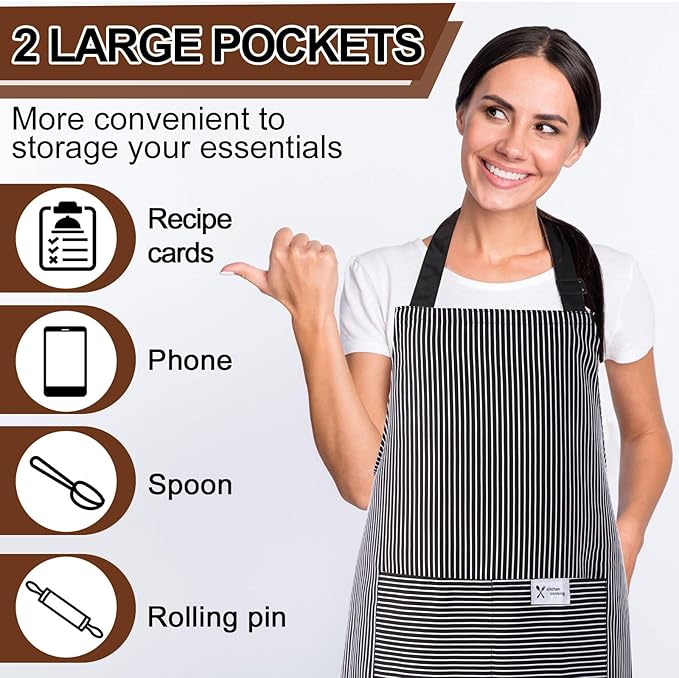Janmercy 24 Pcs Aprons for Women Men - Image 3