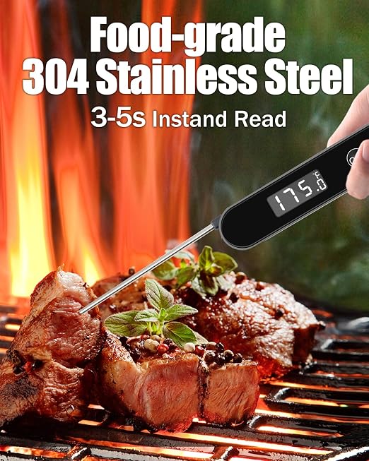 Meat Thermometer Digital for Cooking and Grilling, Instant Read Food Thermometer - Image 6