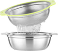 Colander Stainless Steel Microporous, 5QT Large Capacity Rice Washer by Unknown