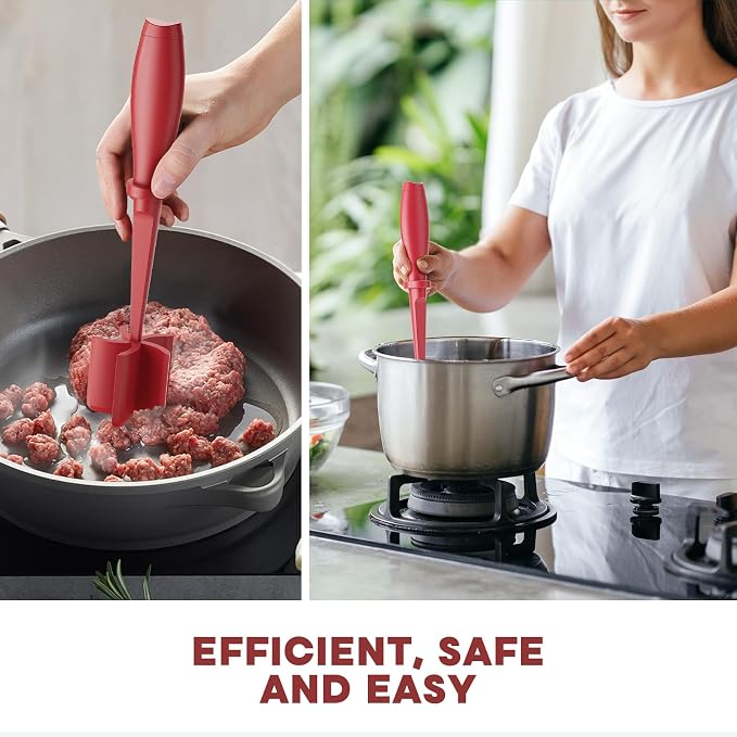 Meat Chopper, Upgrade Hamburger Smasher, Premium Heat Resistant Meat Masher - Image 6