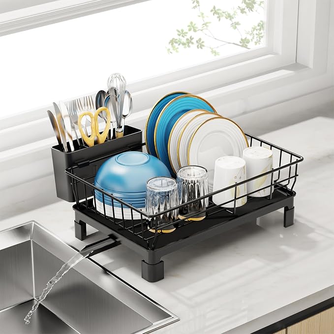GSlife Small Dish Drying Rack for Kitchen Counter - Image 8