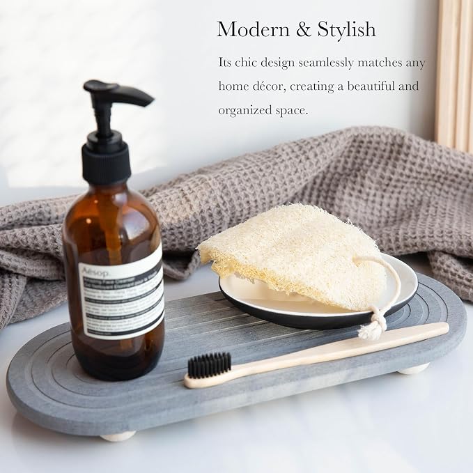 Instant Dry Sink Caddy Organizer – Water Absorbing Stone Tray - Image 2