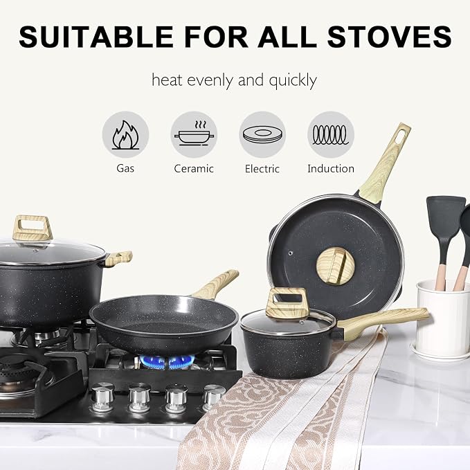 GiPP Ceramic Pots and Pans Set Non Stick - Image 4