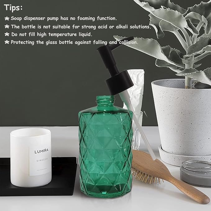 Green Bathroom Soap Dispenser Set - Image 6