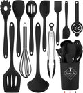 Pranski Kitchen Utensils Set-12 Pieces Silicone Cooking Utensils Set Dishwasher by Pranski