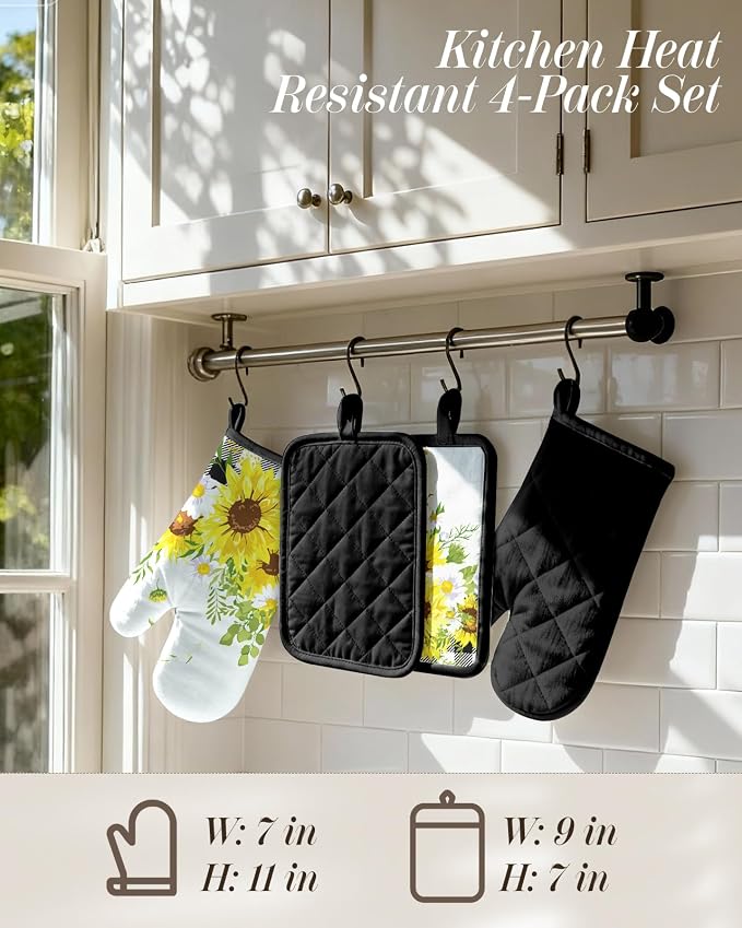 Miss Adola Cotton Oven Mitts and Pot Holders Sets - Image 4