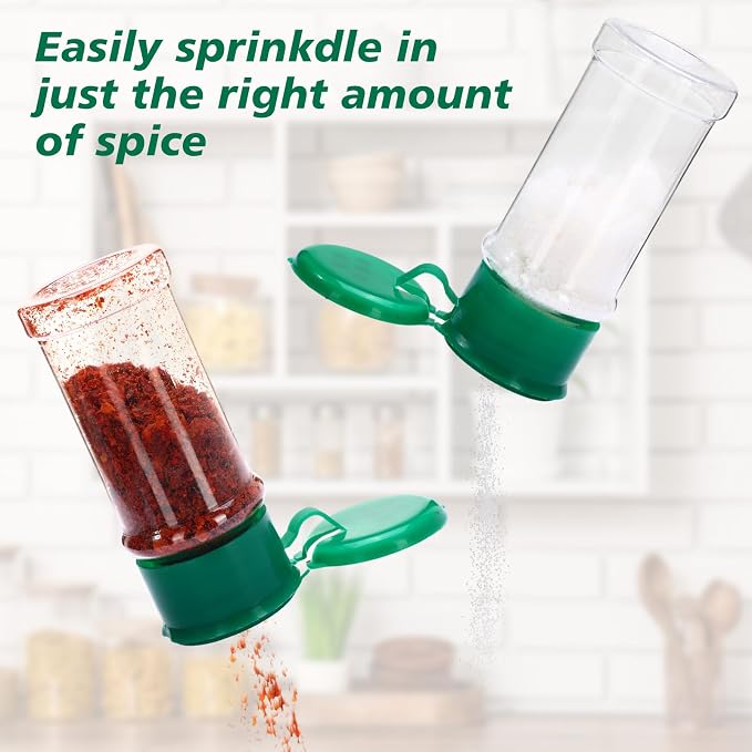 Amyhill 100 Pcs Plastic Spice Bottles Spice Jars - Image 4