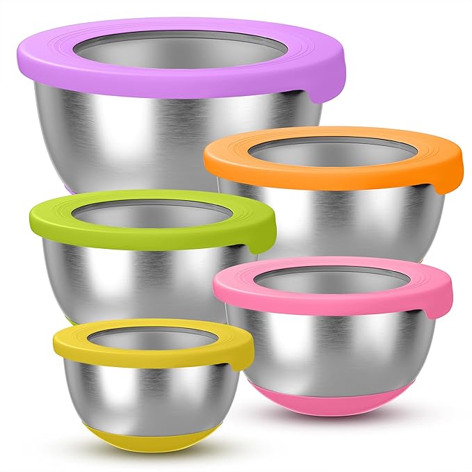 KITEISCAT Stainless Steel Mixing Bowls by KITEISCAT