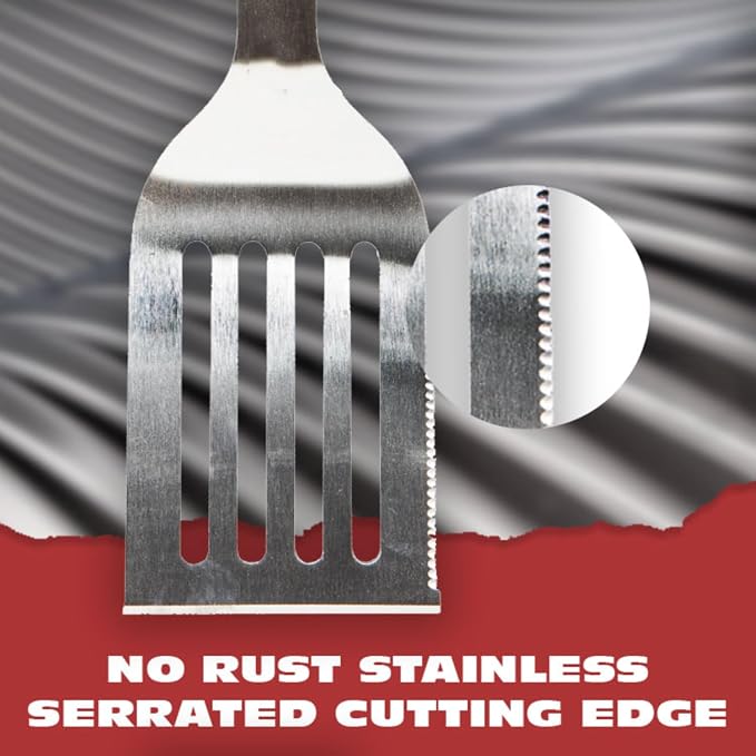 BBQ-AID Pro BBQ Metal Spatula - Image 5